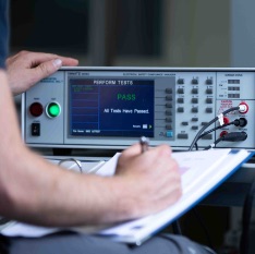 High-voltage test