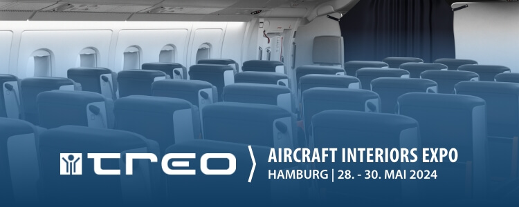 Aircraft Interiors Expo 2024 Treo ist bei der Aircraft Interiors Expo 2024
