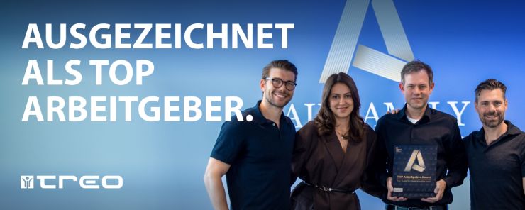Treo erhält „Top Arbeitgeber Award“ von Fairfamily Treo erhält „Top Arbeitgeber Award“ von Fairfamily